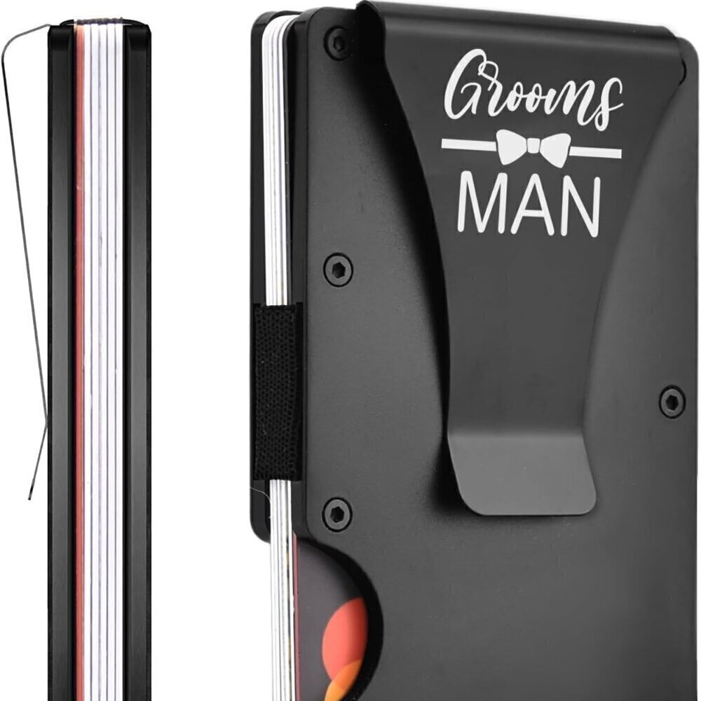 ELEGANTPARK Slim Minimalist Money Clip - Groomsman Gift - BRAND NEW IN BOX.